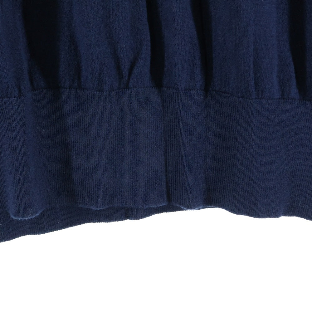 KITH(キス) 23SS Sylvan Knit V Neck T-Shirt ロゴ刺繍 半袖Tシャツ ネイビー KH030119