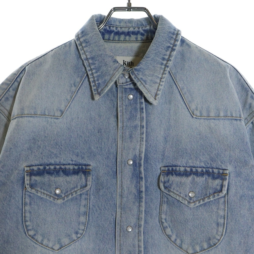 KITH(キス) 25SS Webster Denim Shirt 長袖デニムシャツ デニムジャケット インディゴ