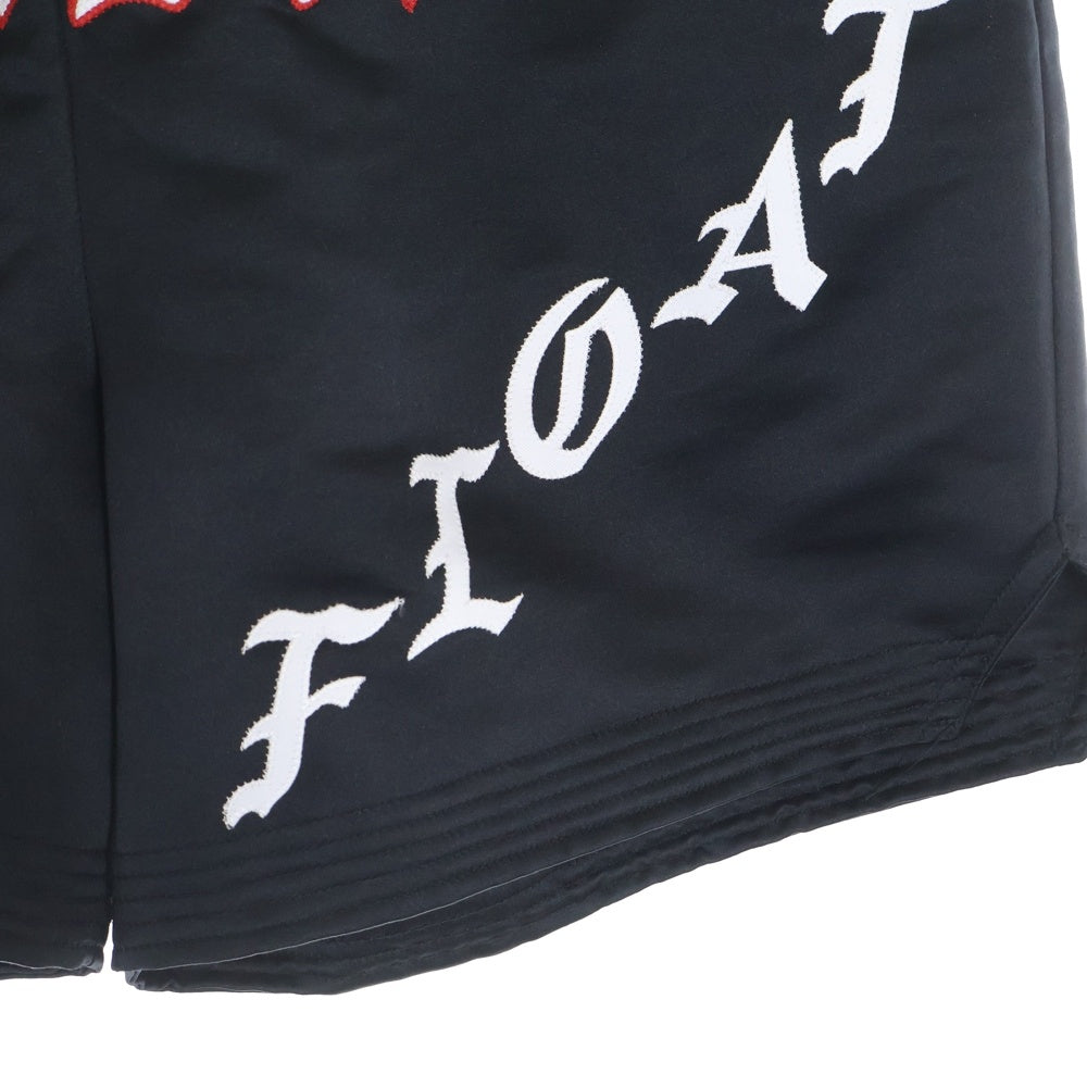 SAINT MICHAEL(セントマイケル) 23SS BOXING SHORTS フロントデザイン ボクシングショーツ ハーフパンツ ブラック SM-S23-0000-063