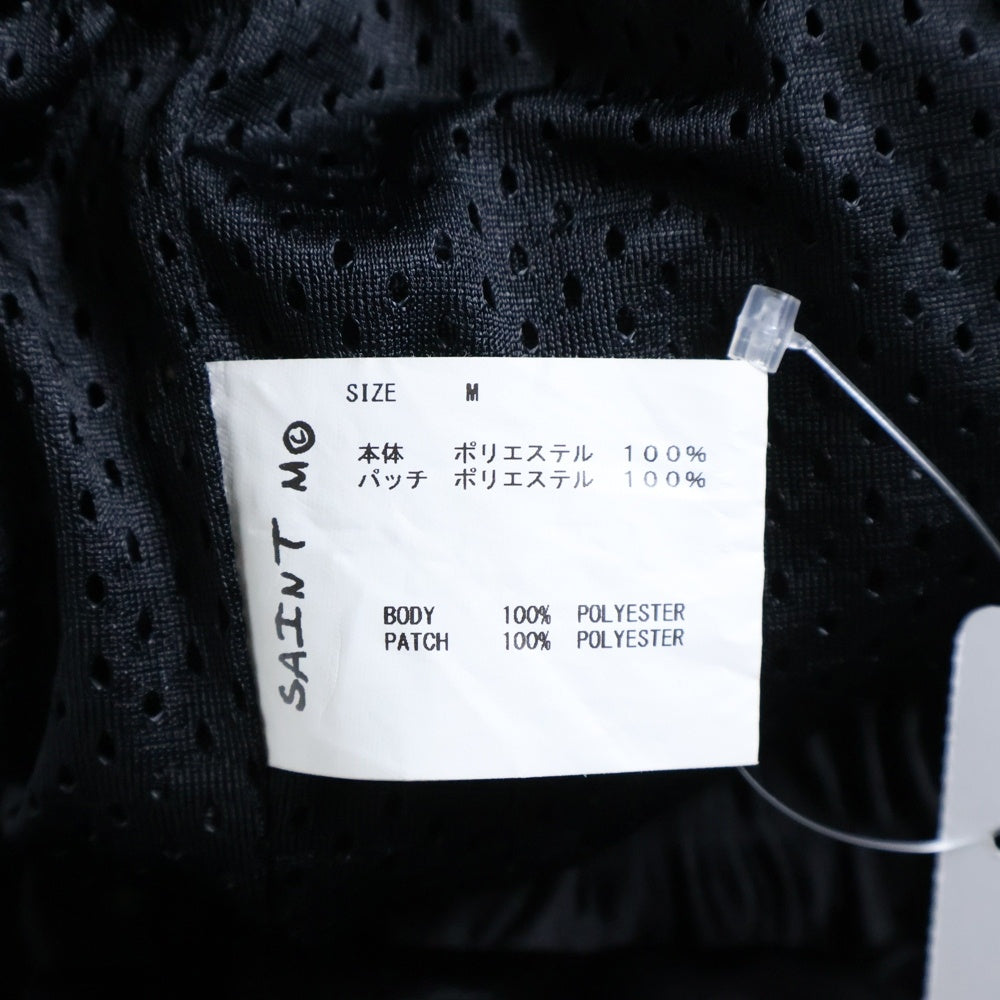 SAINT MICHAEL(セントマイケル) 23SS BOXING SHORTS フロントデザイン ボクシングショーツ ハーフパンツ ブラック SM-S23-0000-063