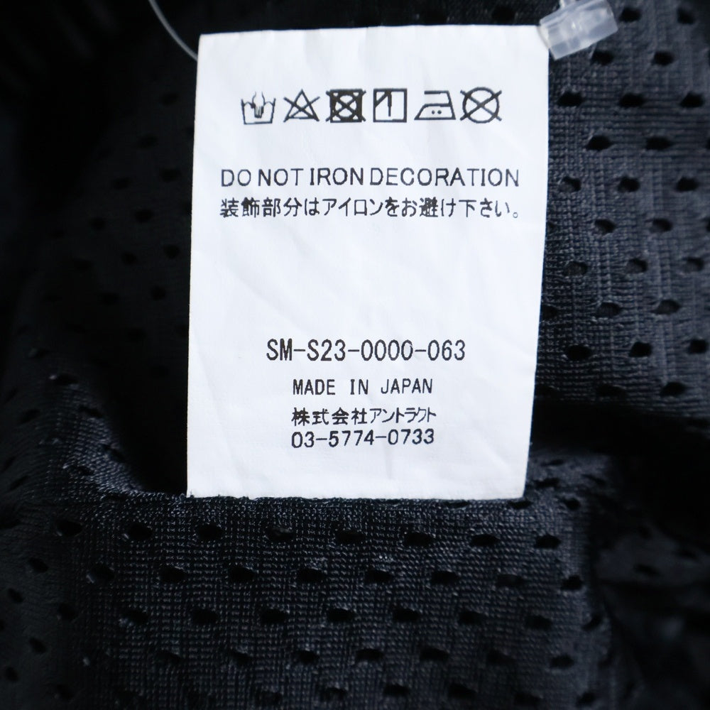 SAINT MICHAEL(セントマイケル) 23SS BOXING SHORTS フロントデザイン ボクシングショーツ ハーフパンツ ブラック SM-S23-0000-063