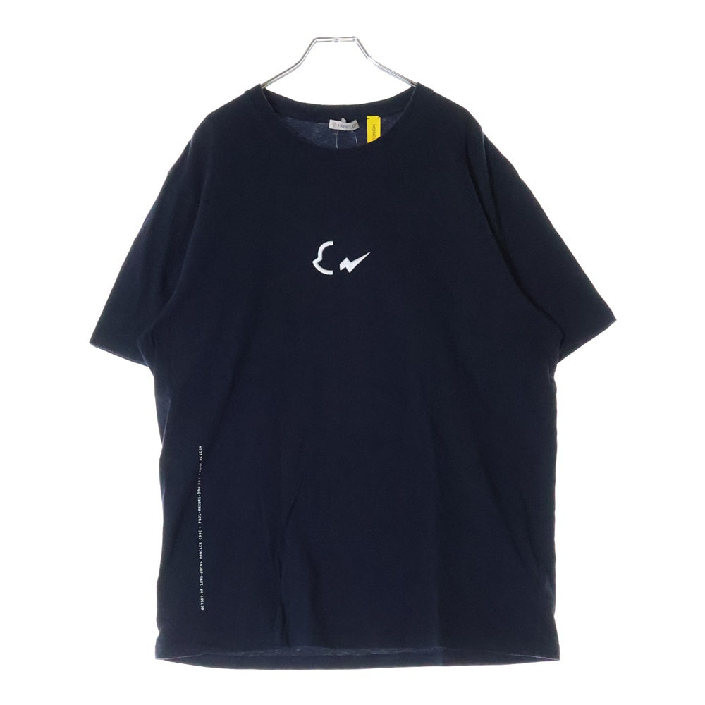 MONCLER(モンクレール) ×FRAGMENT MAGLIA T-SHIRT ×フラグメント バックプリント 半袖Tシャツ カットソー ネイビー G209U8C00005