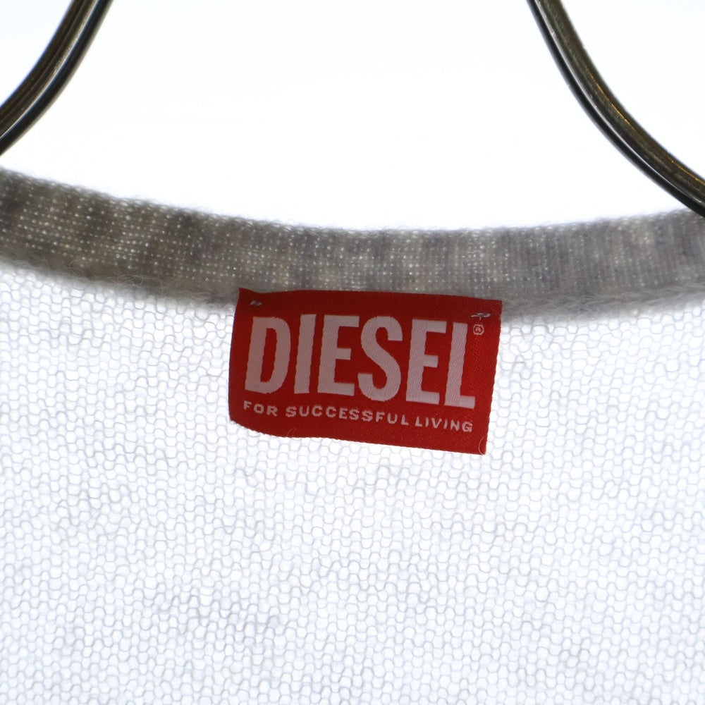 DIESEL(ディーゼル) M-Arina セミシアーカーディガン Vネックカーディガン ニット グレー 0SKAX レディース