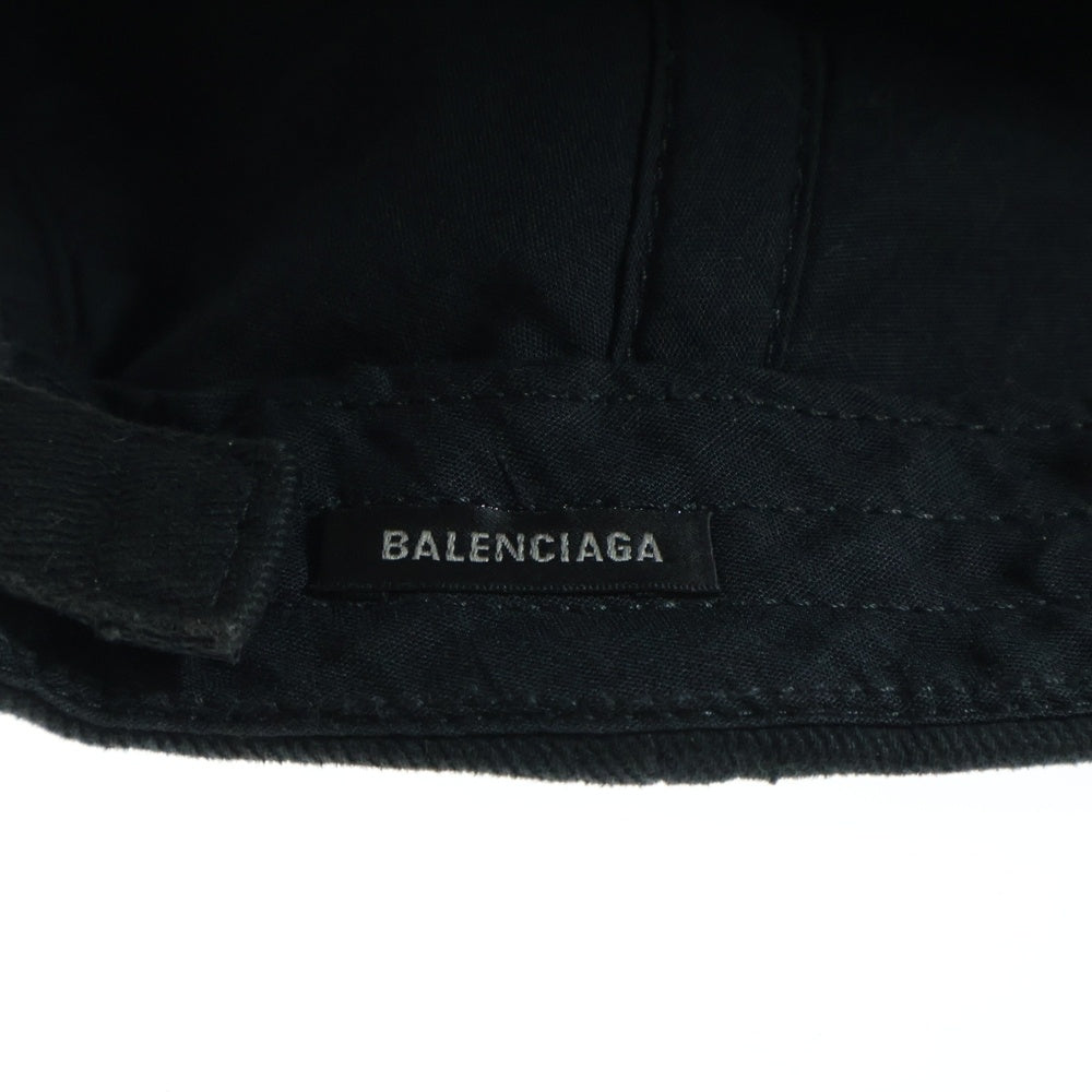 BALENCIAGA(バレンシアガ) ピアッシング ベースボールキャップ 帽子 ブラック 788749