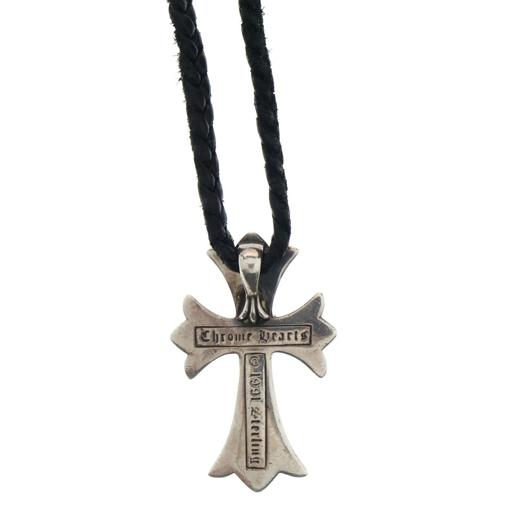 CHROME HEARTS(クロムハーツ) CH CRS SMLスモールCHクロス BC ボロチップブレイド ネックレス シルバー BCA220