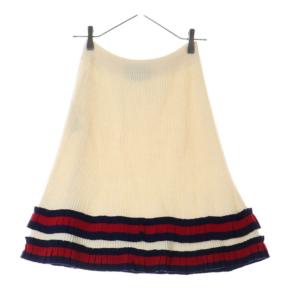 GUCCI(グッチ) 17AW WOOL KNIT SKIRT ウール ニット スカート レディース アイボリー
