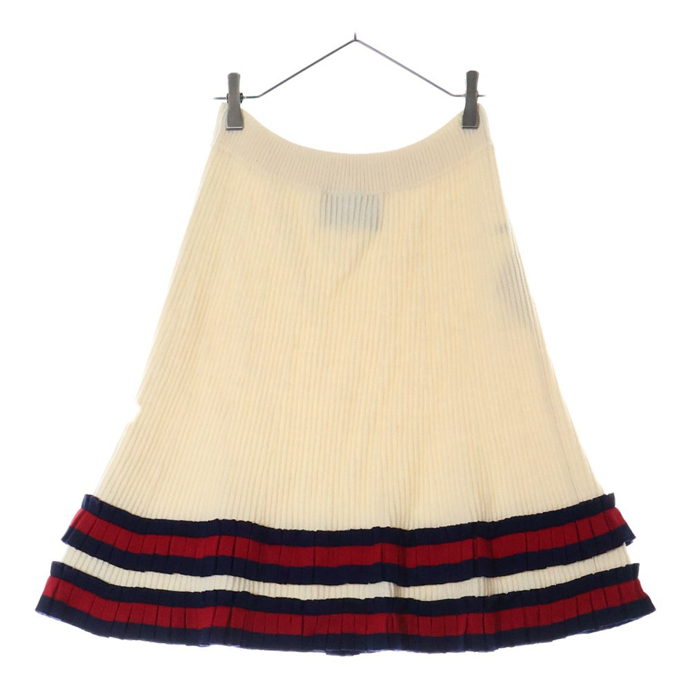GUCCI(グッチ) 17AW WOOL KNIT SKIRT ウール ニット スカート レディース アイボリー