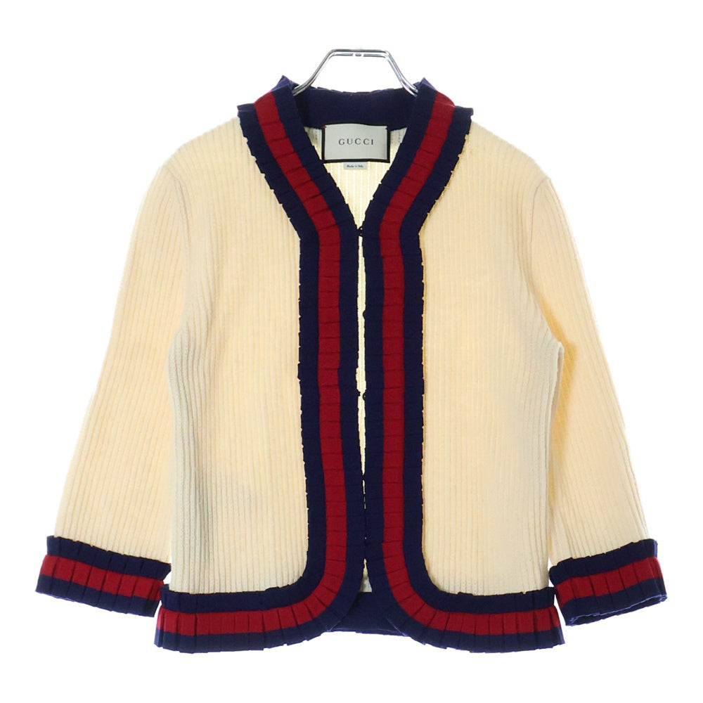 GUCCI(グッチ) 17AW WOOL KNIT CARDIGAN ウール ニット カーディガン レディース アイボリー