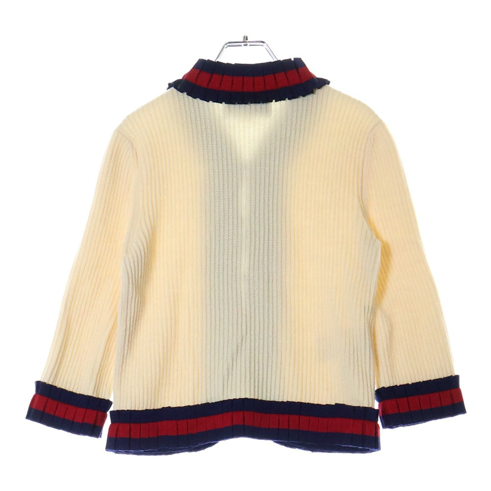 GUCCI(グッチ) 17AW WOOL KNIT CARDIGAN ウール ニット カーディガン レディース アイボリー