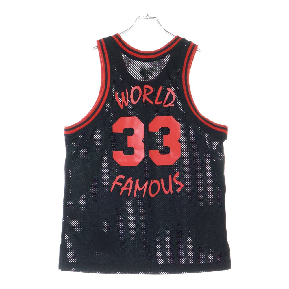 SUPREME(シュプリーム) 11SS Basketball Jersey バスケットボールジャージー メッシュタンクトップ ノースリーブシャツ ブラック