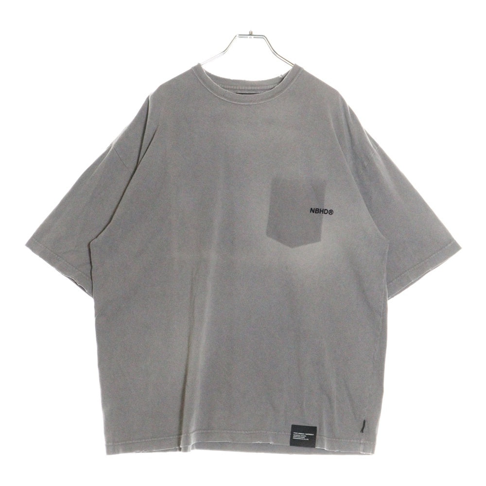 NEIGHBORHOOD(ネイバーフッド) 24AW SAVAGE CREWNECK SS サベージクルーネック 半袖Tシャツ 242FPNH-CSM06 グレー