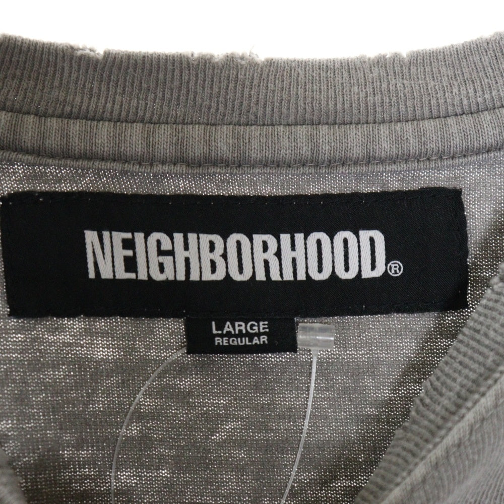 NEIGHBORHOOD(ネイバーフッド) 24AW SAVAGE CREWNECK SS サベージクルーネック 半袖Tシャツ 242FPNH-CSM06 グレー