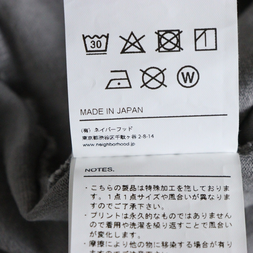 NEIGHBORHOOD(ネイバーフッド) 24AW SAVAGE CREWNECK SS サベージクルーネック 半袖Tシャツ 242FPNH-CSM06 グレー