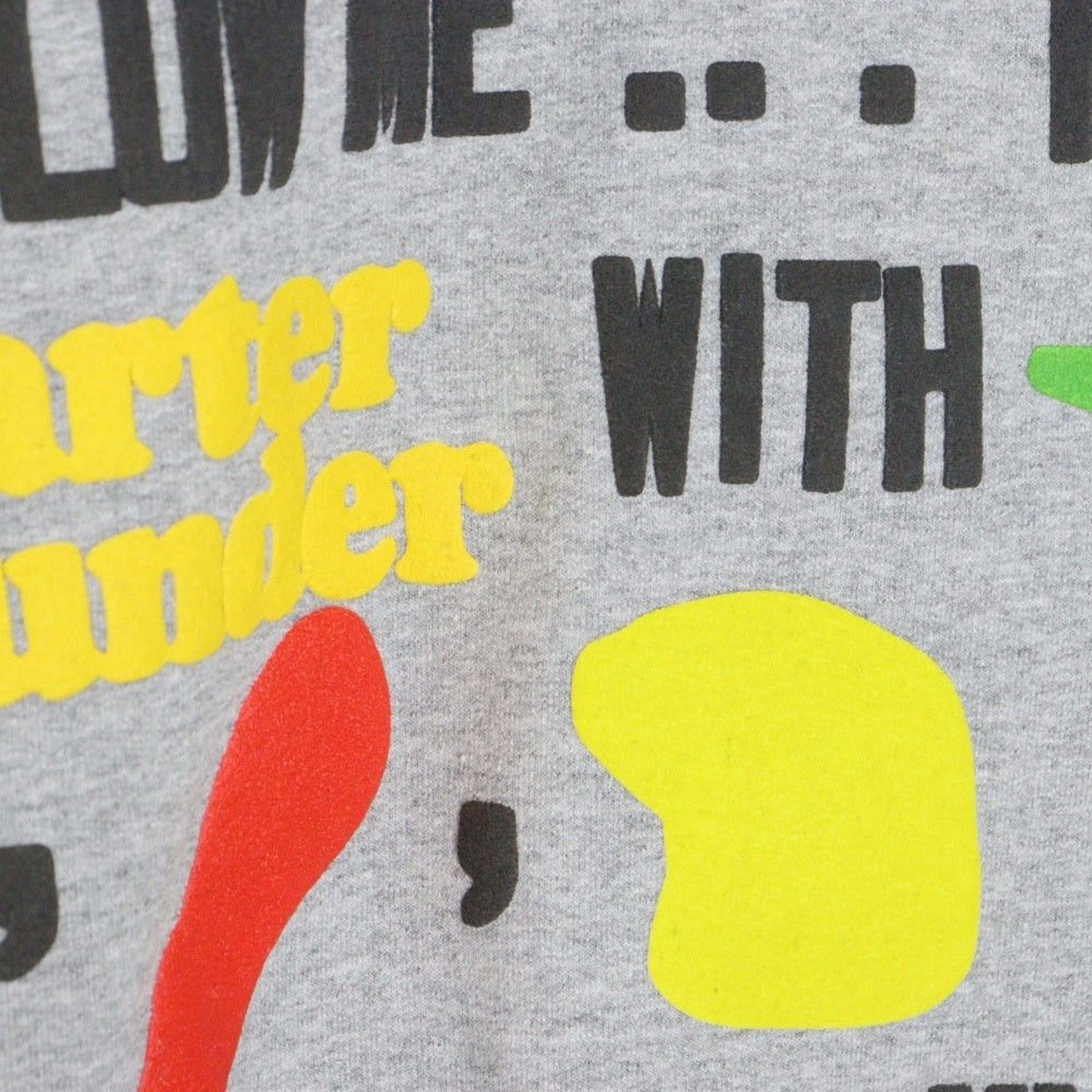 TRAVIS SCOTT(トラヴィススコット) 20AW CPFM McDonald Script Crewneck Sweat カクタスプラントフリーマーケット マクドナルド スクリプトロゴ クルーネックスウェットトレーナー グレー