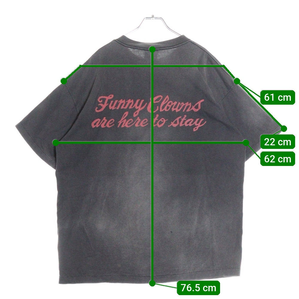 SAINT MICHAEL(セントマイケル) 24SS MAGICAL SAINT クルーネック半袖Tシャツカットソー グレー SM-YS8-0000-006