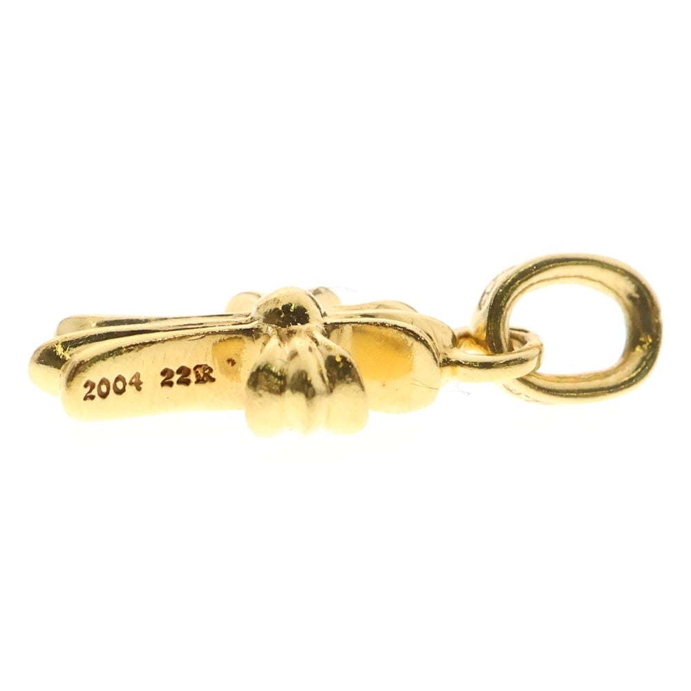CHROME HEARTS(クロムハーツ) 22K CRS BBYFAT P/DIA ベイビーファットクロス PAVEダイヤ ペンダントトップ ゴールド BCA035