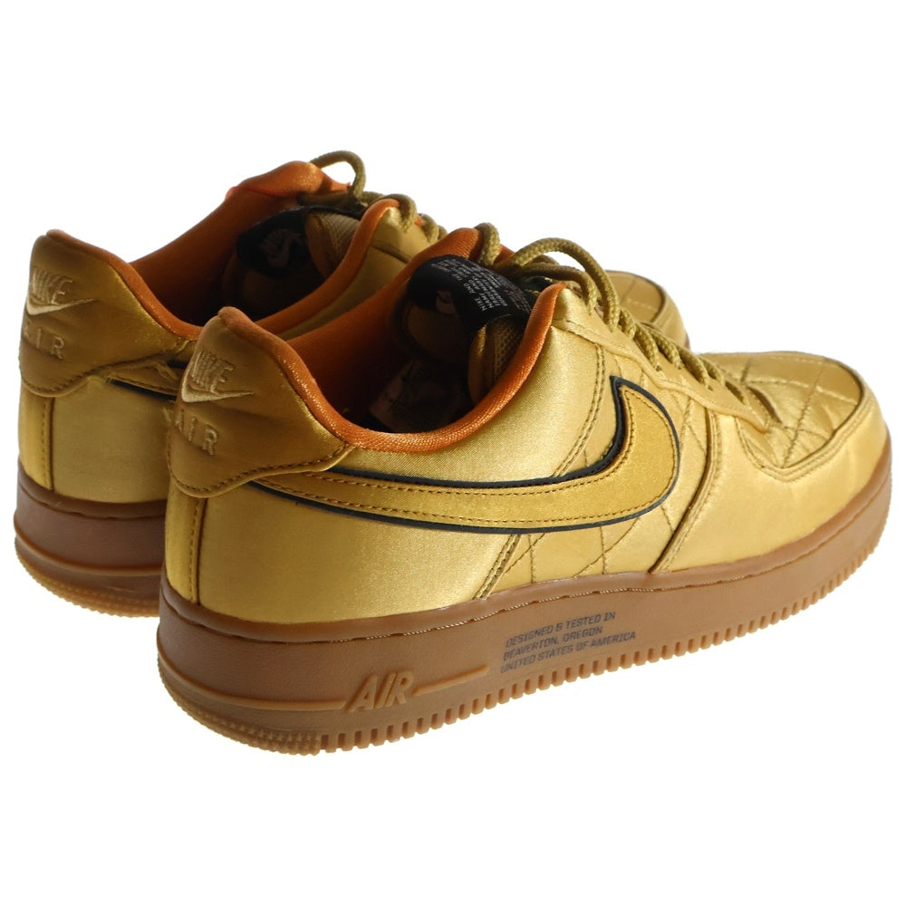 NIKE(ナイキ) AIR FORCE 1 07 PREMIUM CU6724-777QUILTED SATIN PACK WHEAT エアフォース 1 07 プレミアム キルテッド ステインパック ウィート ローカットスニーカー ブラウン US9/27.0cm