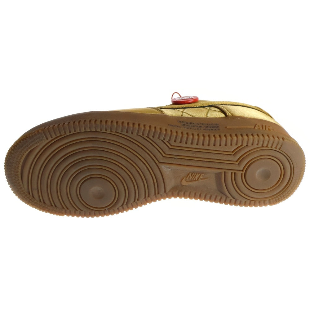 NIKE(ナイキ) AIR FORCE 1 07 PREMIUM CU6724-777QUILTED SATIN PACK WHEAT エアフォース 1 07 プレミアム キルテッド ステインパック ウィート ローカットスニーカー ブラウン US9/27.0cm