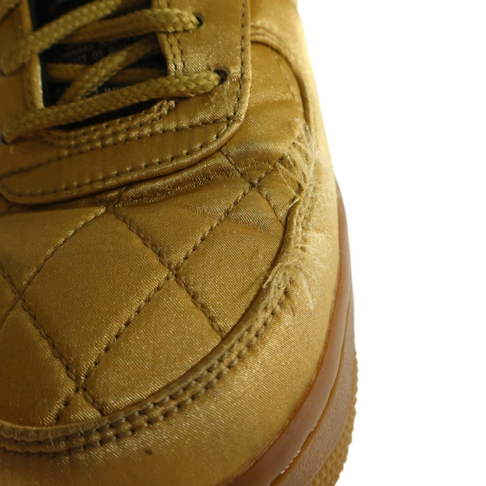 NIKE(ナイキ) AIR FORCE 1 07 PREMIUM CU6724-777QUILTED SATIN PACK WHEAT エアフォース 1 07 プレミアム キルテッド ステインパック ウィート ローカットスニーカー ブラウン US9/27.0cm