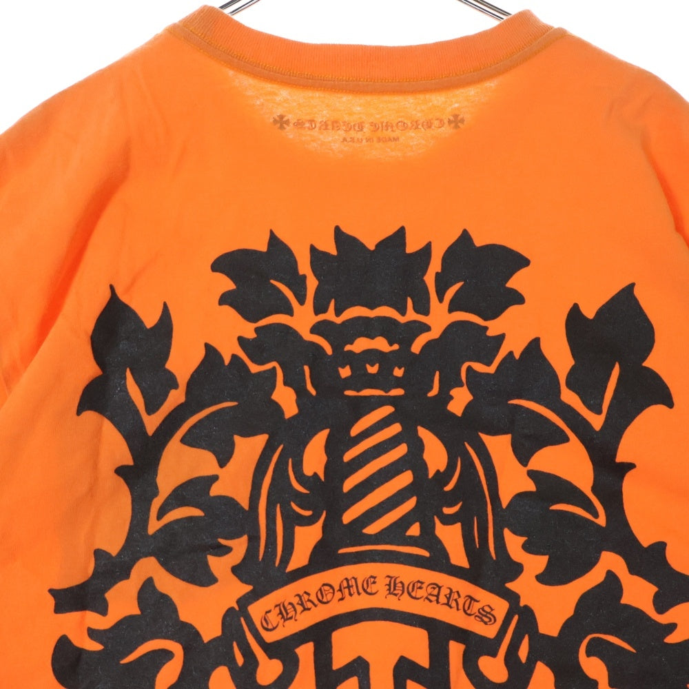 CHROME HEARTS(クロムハーツ) USA Limited Vigne Dagger Print Tee USA限定 ヴァインダガープリント 半袖Tシャツ カットソー オレンジ