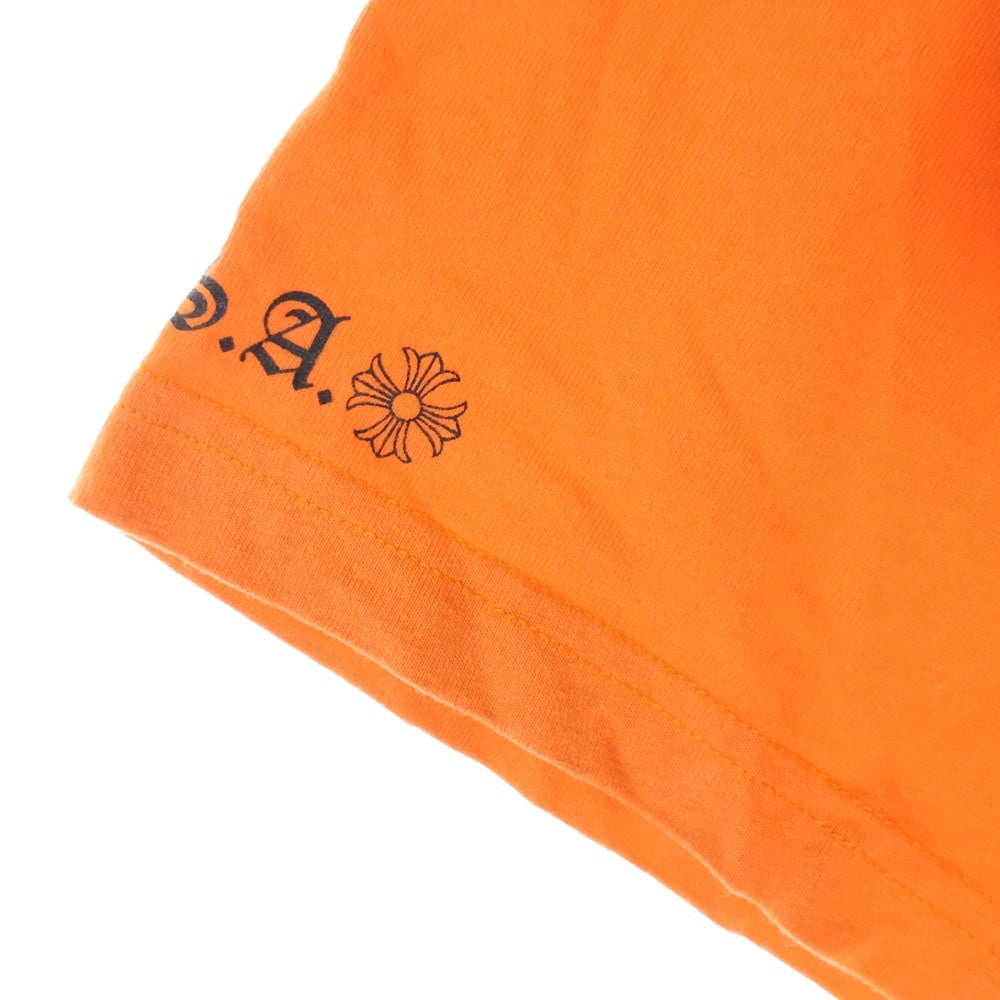 CHROME HEARTS(クロムハーツ) USA Limited Vigne Dagger Print Tee USA限定 ヴァインダガープリント 半袖Tシャツ カットソー オレンジ