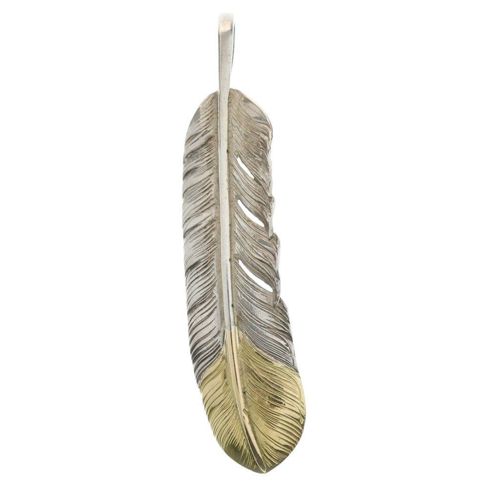 先金フェザー ネックレス ペンダントトップ左向き 楽天市場】18金 ペンダントトップ 先金フェザー 18k ネックレス