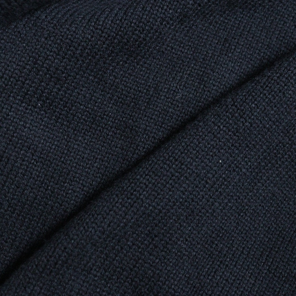 STUDIO NICHOLSON(スタジオニコルソン) COTTON KNITWARE V NECK JUMPER Vネックウールニットセーター ネイビー 51-10-122011
