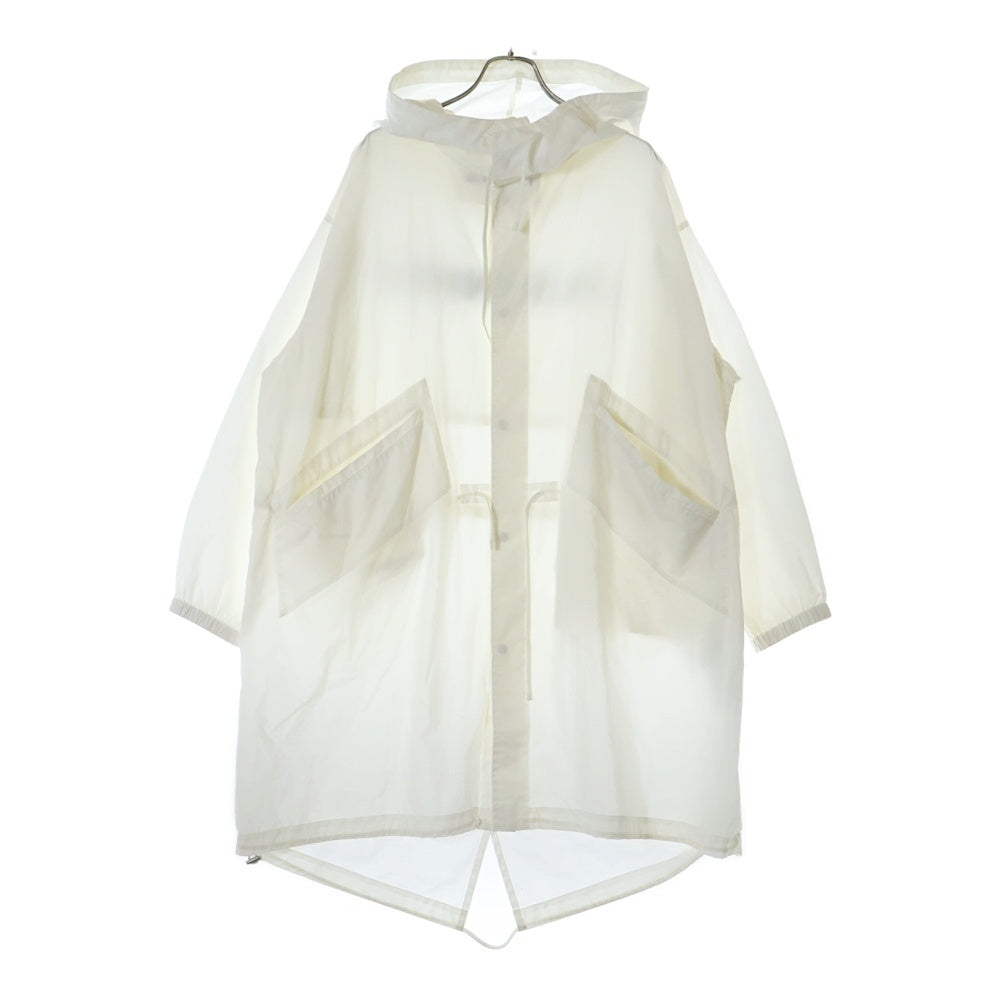 JIL SANDER(ジルサンダー) 22SS Poplin Water Repellent Parka ポプリン撥水パーカー モッズコート ホワイトJSIU470231 MU245036