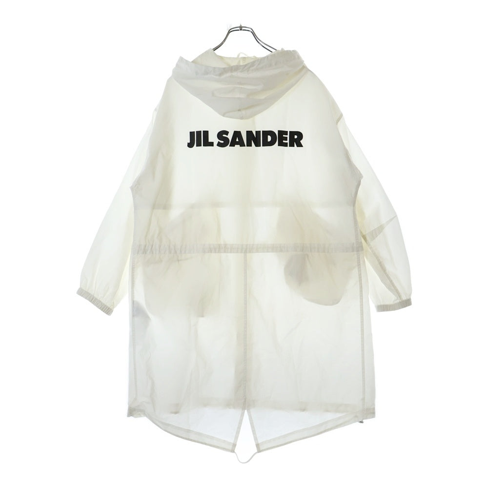 JIL SANDER(ジルサンダー) 22SS Poplin Water Repellent Parka ポプリン撥水パーカー モッズコート ホワイトJSIU470231 MU245036