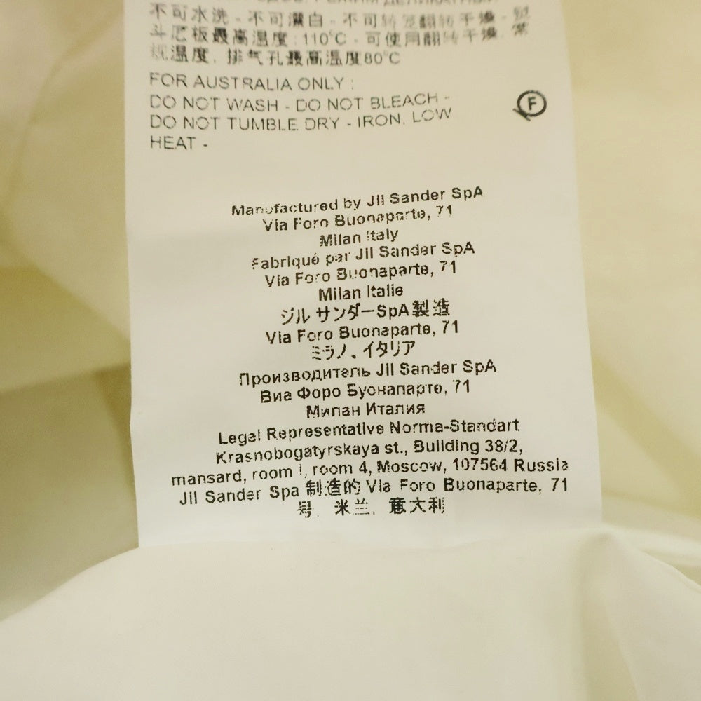 JIL SANDER(ジルサンダー) 22SS Poplin Water Repellent Parka ポプリン撥水パーカー モッズコート ホワイトJSIU470231 MU245036