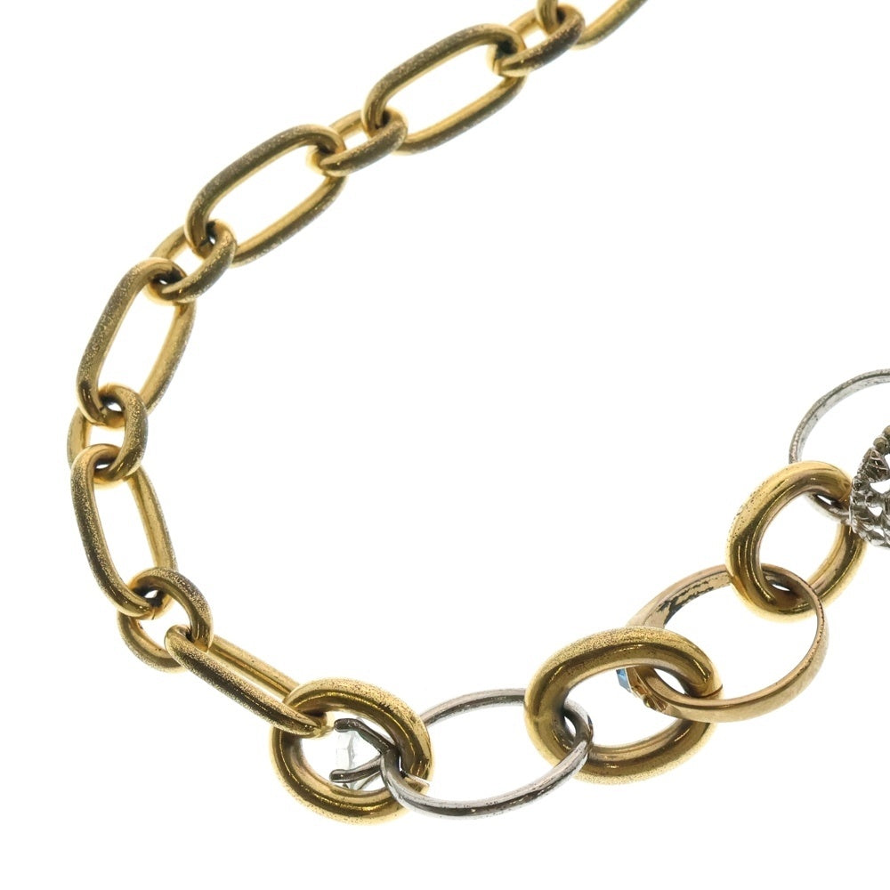 MARNI(マルニ) Ring-embellished Chain Necklace パール リング ミックスリンク チェーンネックレス ゴールド