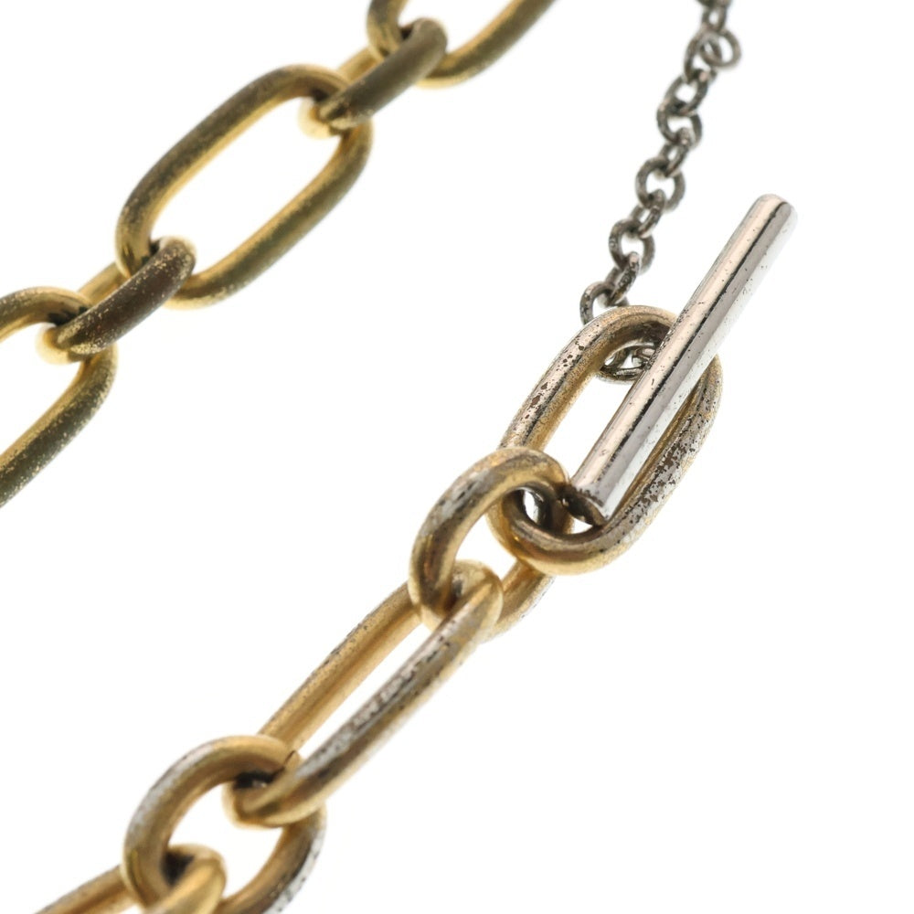MARNI(マルニ) Ring-embellished Chain Necklace パール リング ミックスリンク チェーンネックレス ゴールド
