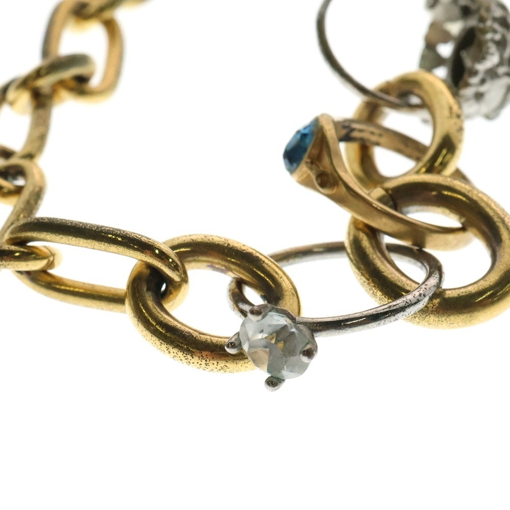 MARNI(マルニ) Ring-embellished Chain Necklace パール リング ミックスリンク チェーンネックレス ゴールド