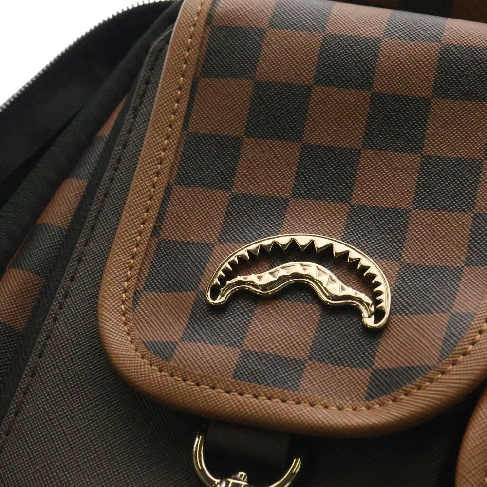 SPRAYGROUND(スプレーグラウンド) Backpack 総柄 マルチポケットリュックサック バックパック ブラウン