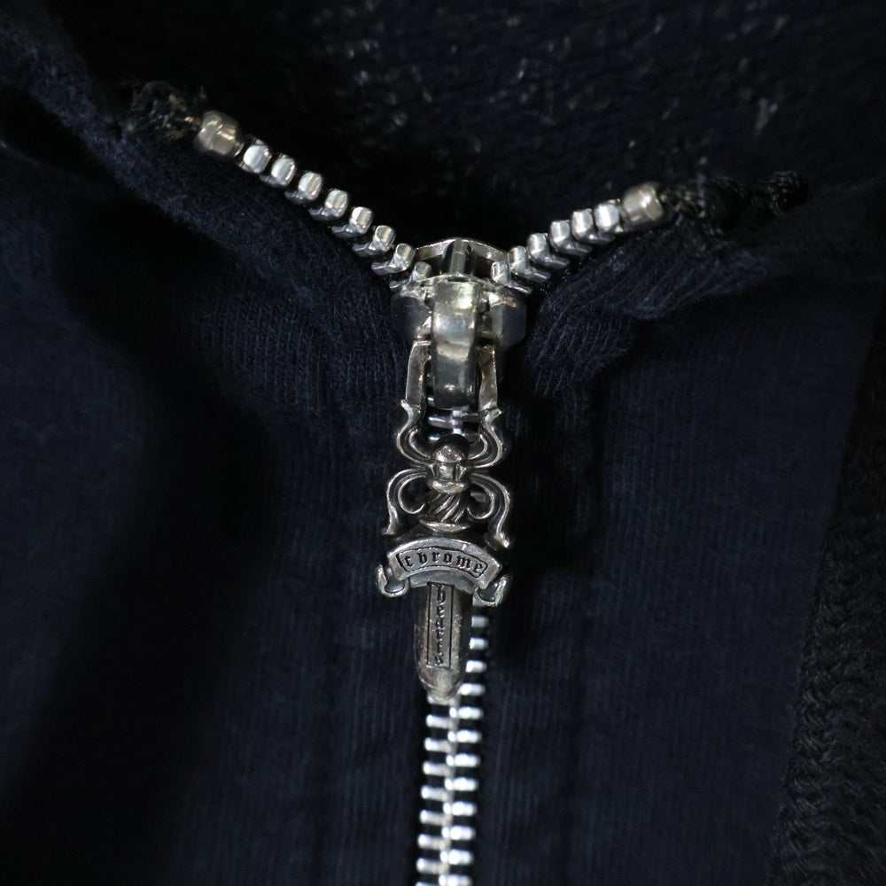 CHROME HEARTS(クロムハーツ) FUCK YOU LOGO ZIP UP HOODIE ファックユーロゴジップアップフーディー ジップアップパーカー ブラック
