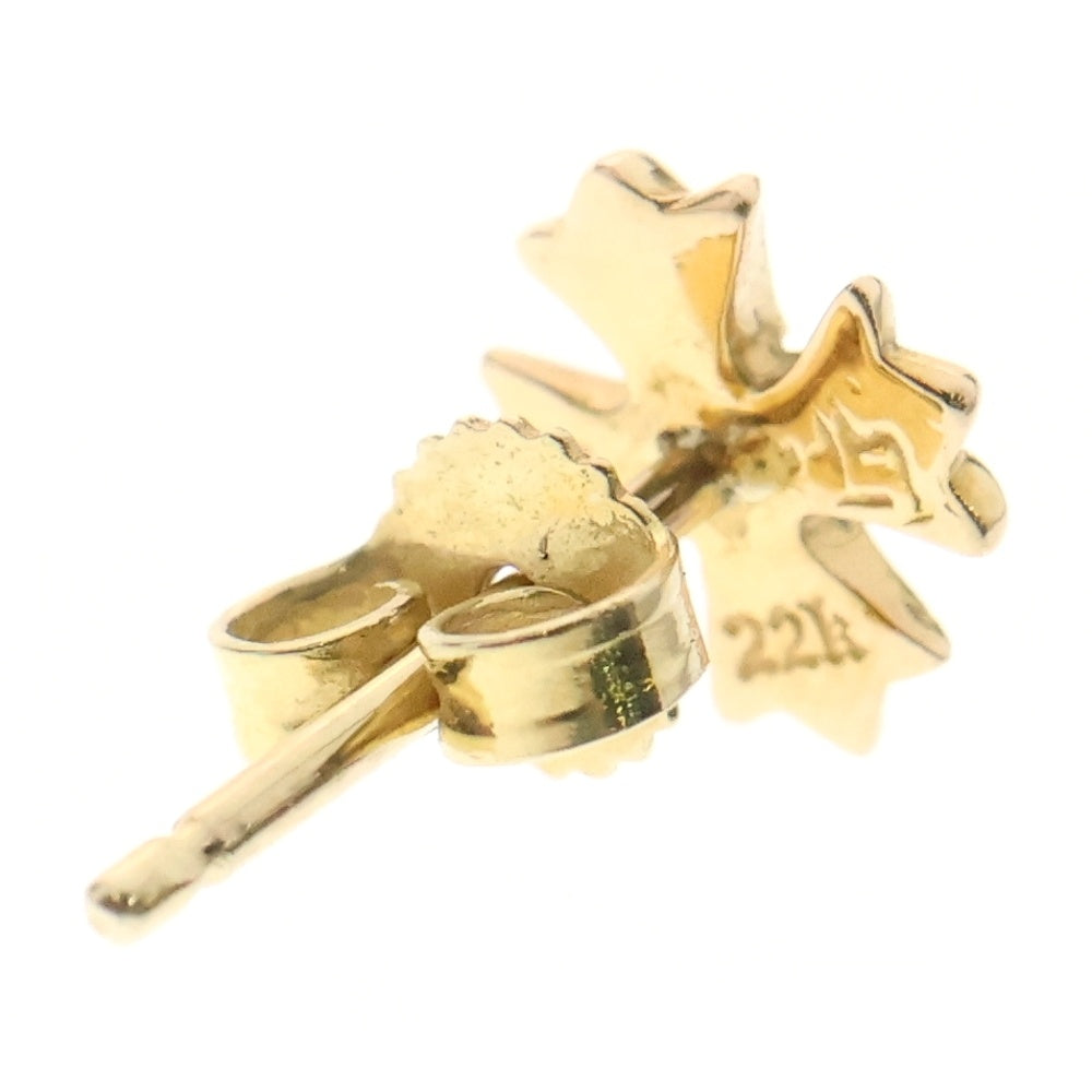 CHROME HEARTS(クロムハーツ) 22K No2 CH PLS 1DIA CHプラス スタッドピアス 1ダイヤ ゴールド BCA021