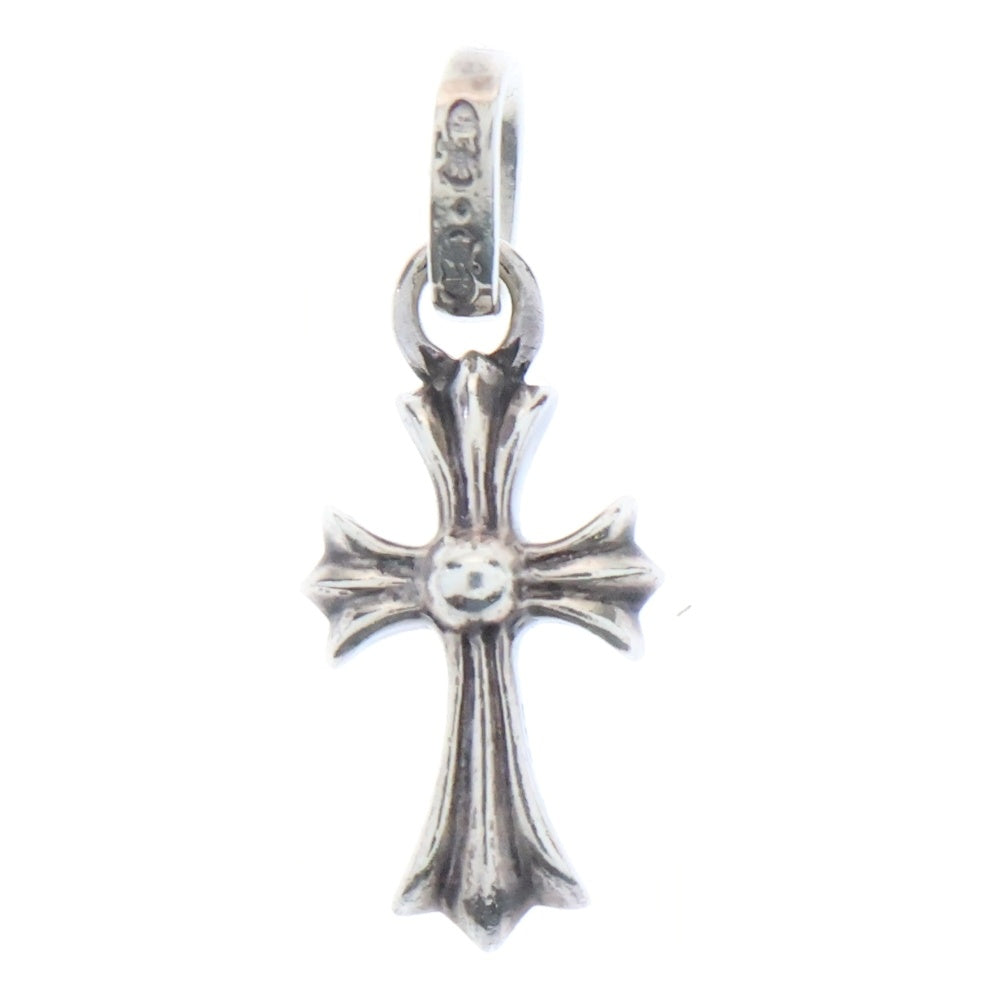 CHROME HEARTS(クロムハーツ) CRS BBYFAT P SAP ベイビーファットクロス PAVEサファイア ペンダントトップ シルバー BCA236