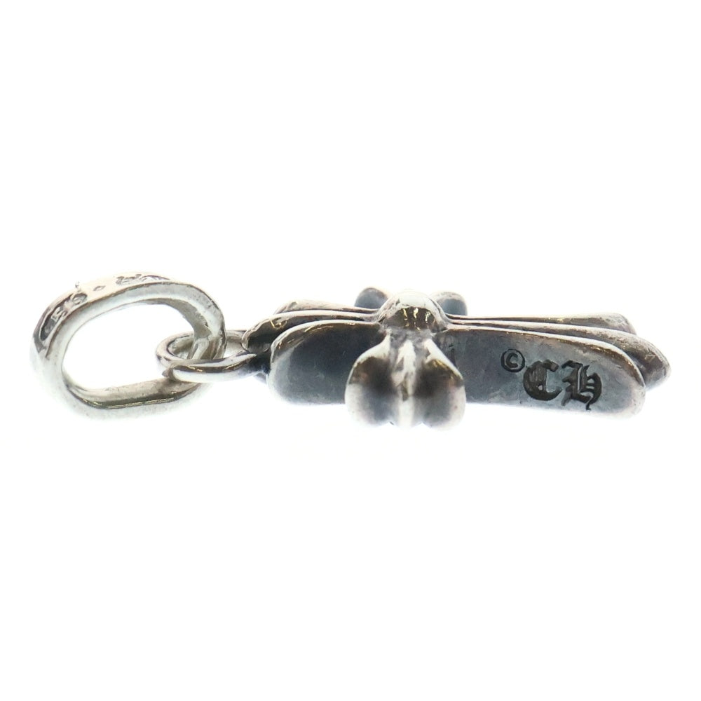 CHROME HEARTS(クロムハーツ) CRS BBYFAT P SAP ベイビーファットクロス PAVEサファイア ペンダントトップ シルバー BCA236
