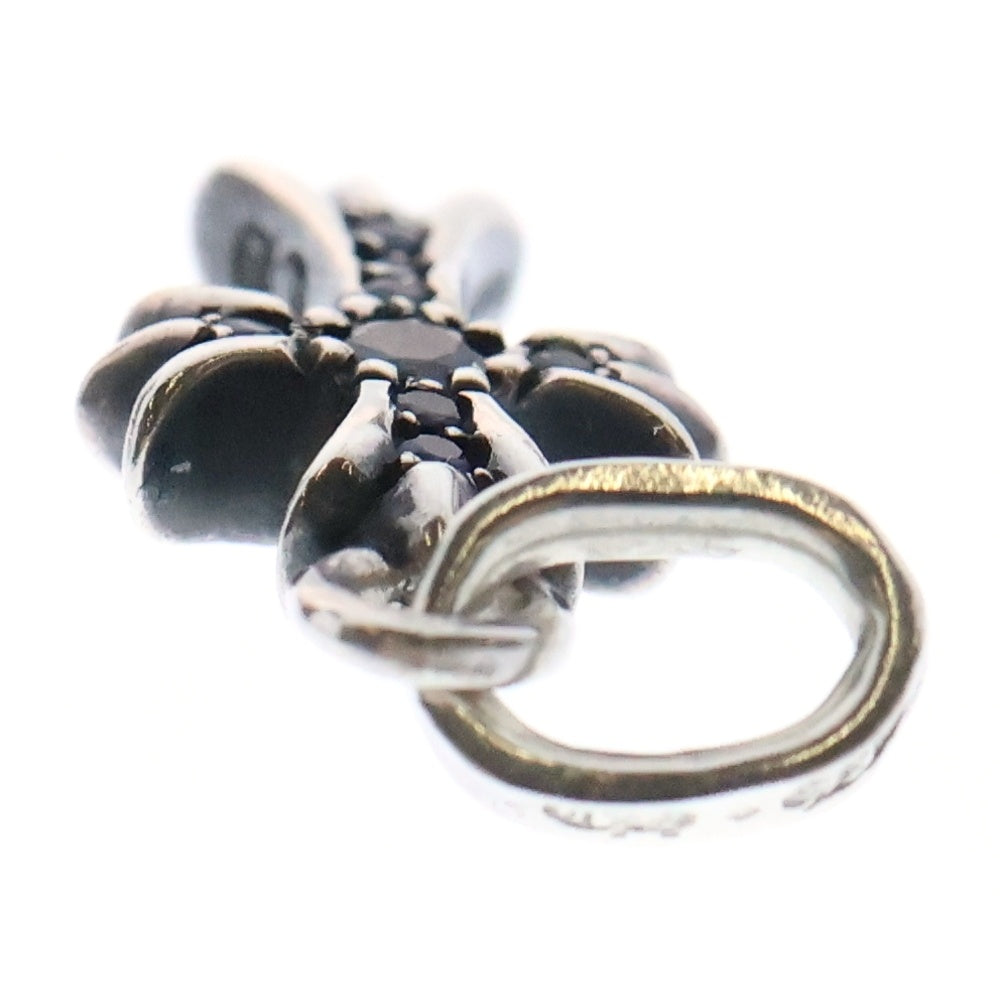 CHROME HEARTS(クロムハーツ) CRS BBYFAT P SAP ベイビーファットクロス PAVEサファイア ペンダントトップ シルバー BCA236