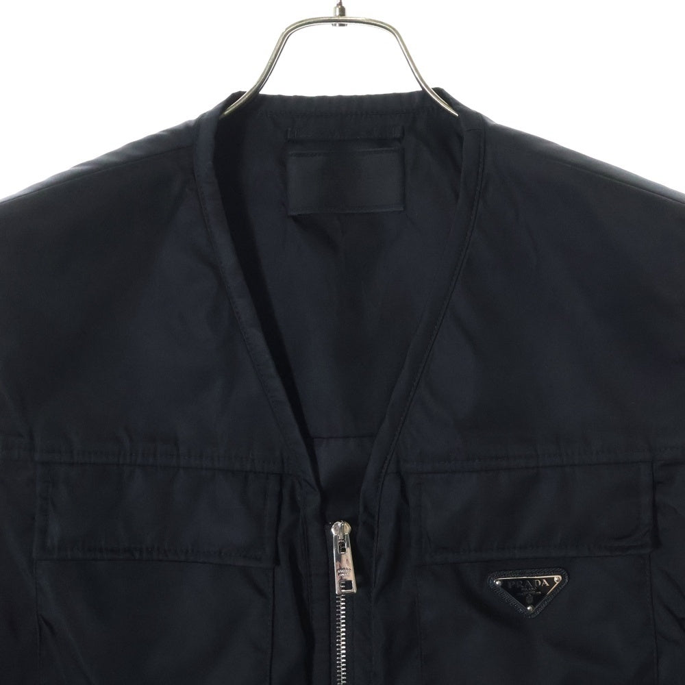 PRADA(プラダ) 23SS Re-Nylon Logo Vest リナイロン トライアングルロゴ ナイロンベスト ブラック SGC261