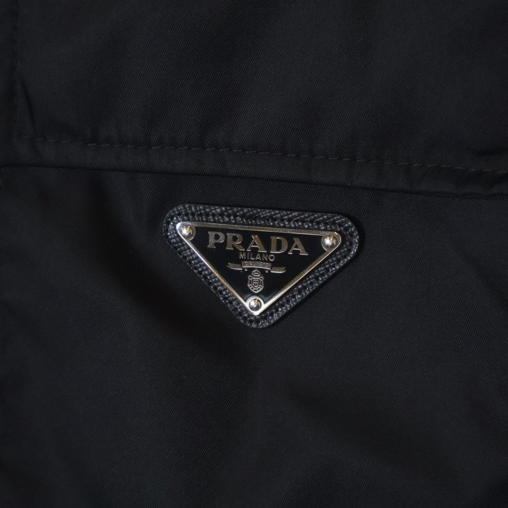 PRADA(プラダ) 23SS Re-Nylon Logo Vest リナイロン トライアングルロゴ ナイロンベスト ブラック SGC261
