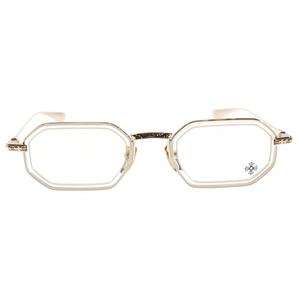 CHROME HEARTS(クロムハーツ) STYLIDA スタイリダ クロステンプル オクタゴンフレーム サングラス 眼鏡 アイウェア ゴールド