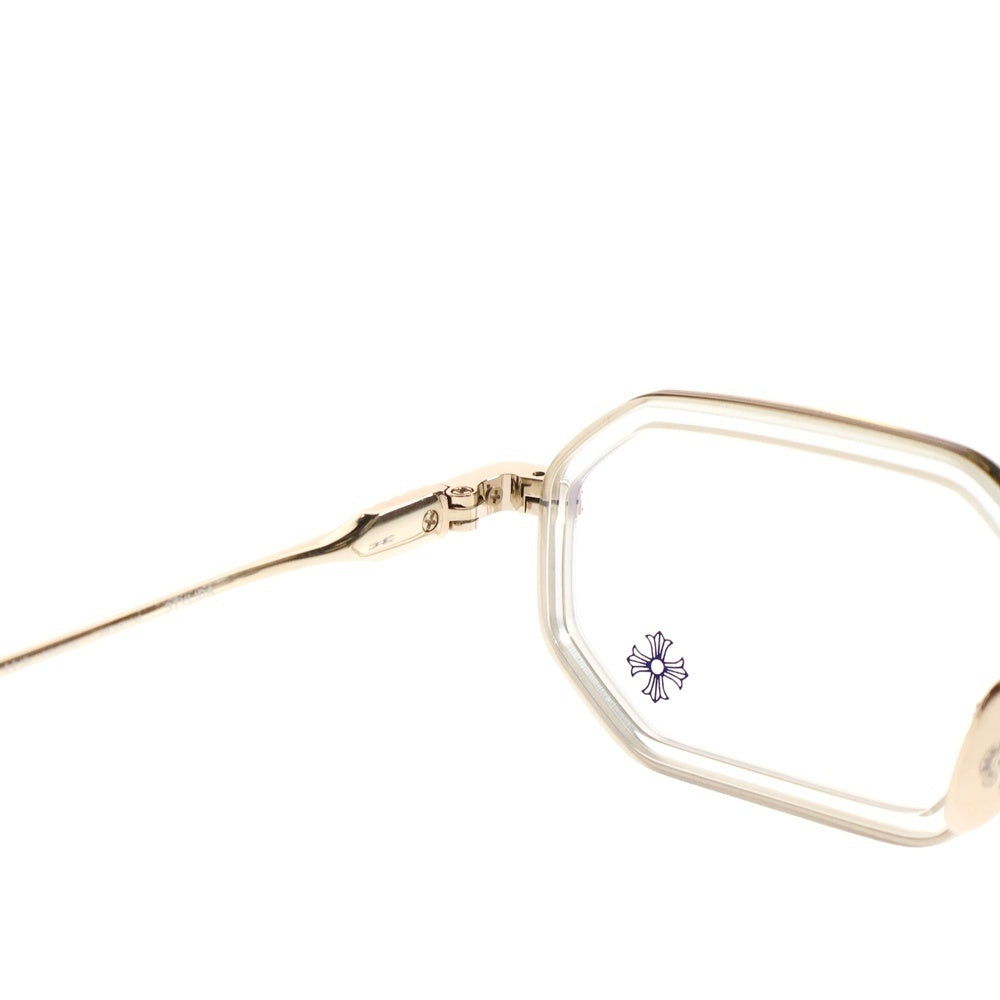 CHROME HEARTS(クロムハーツ) STYLIDA スタイリダ クロステンプル オクタゴンフレーム サングラス 眼鏡 アイウェア ゴールド