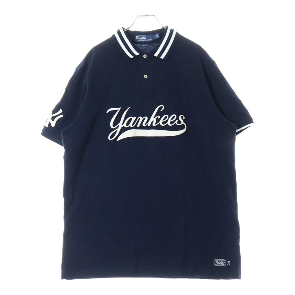 POLO RALPH LAUREN(ポロラルフローレン) ×MLB YANKEES POLO SHIRTS ヤンキース 半袖シャツ ネイビー