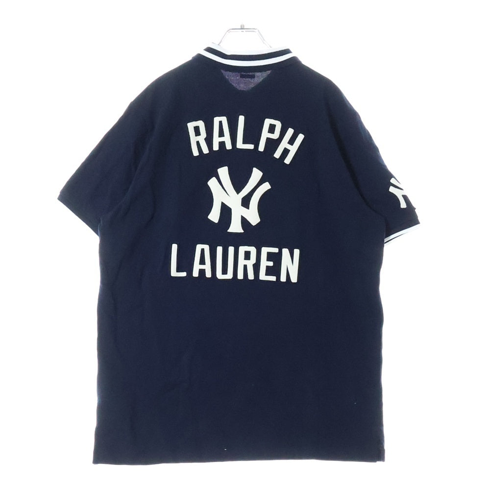 POLO RALPH LAUREN(ポロラルフローレン) ×MLB YANKEES POLO SHIRTS ヤンキース 半袖シャツ ネイビー