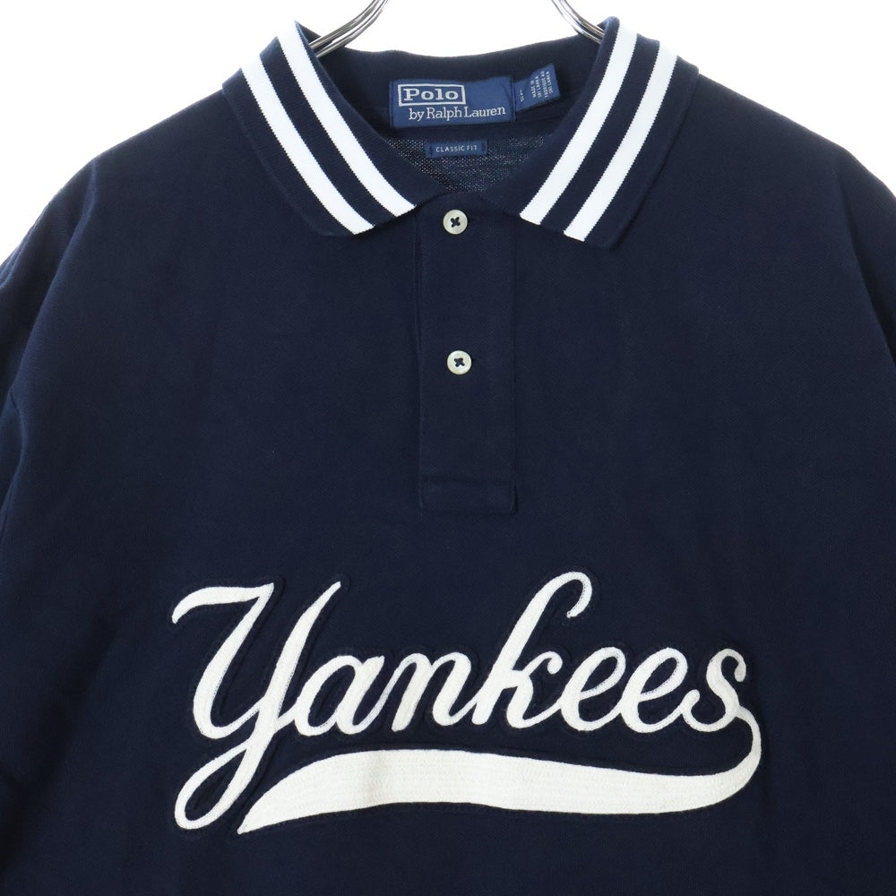 POLO RALPH LAUREN(ポロラルフローレン) ×MLB YANKEES POLO SHIRTS ヤンキース 半袖シャツ ネイビー