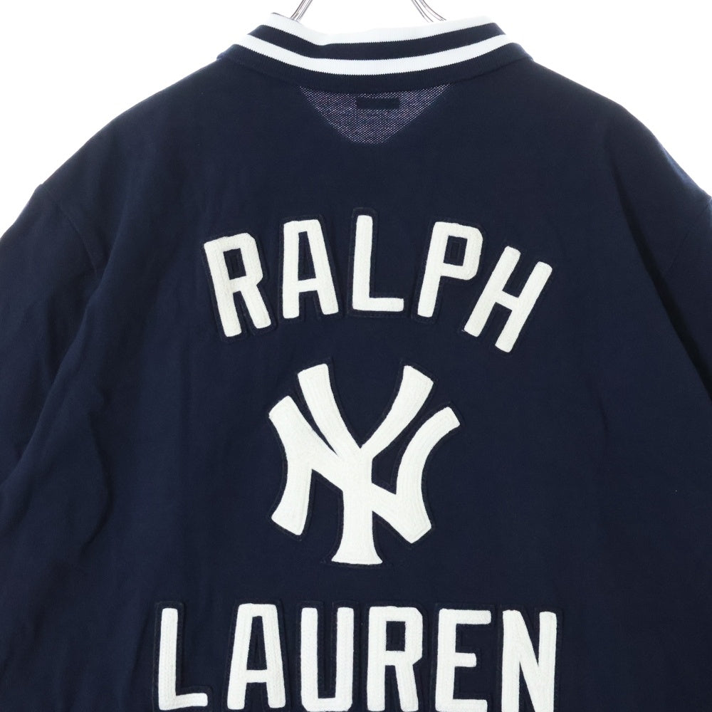 POLO RALPH LAUREN(ポロラルフローレン) ×MLB YANKEES POLO SHIRTS ヤンキース 半袖シャツ ネイビー