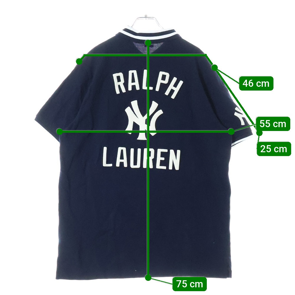 POLO RALPH LAUREN(ポロラルフローレン) ×MLB YANKEES POLO SHIRTS ヤンキース 半袖シャツ ネイビー