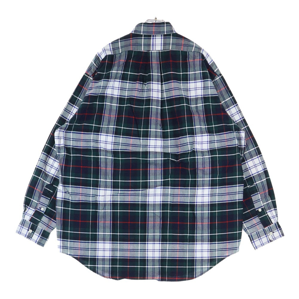 POLO RALPH LAUREN(ポロラルフローレン) PLAID LONG SLEEVE SHIRT チェック柄 長袖シャツ グリーン/ホワイト