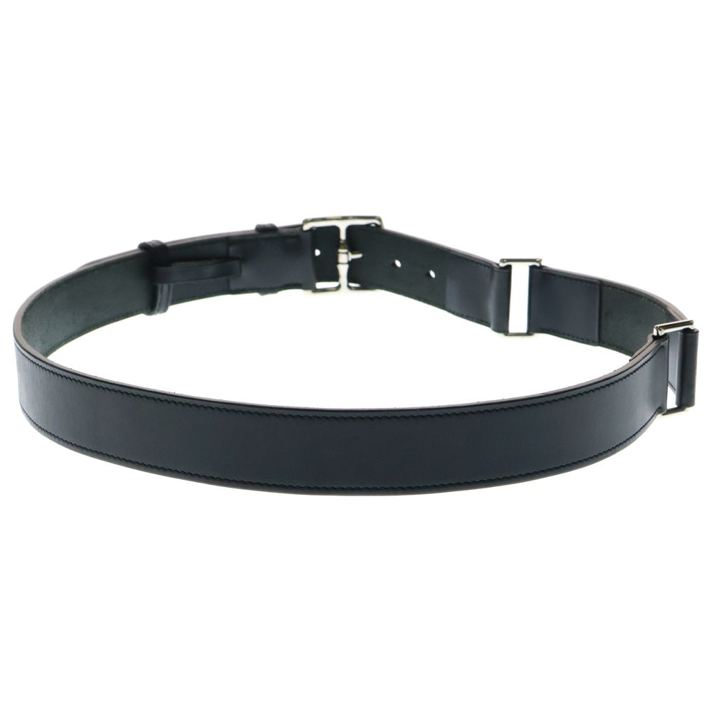 HERMES(エルメス) エトリヴィエール スクエアバックル レザーベルト ブラック